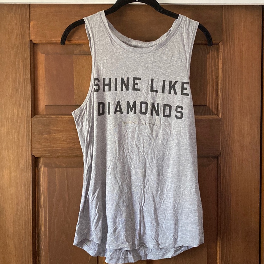 Spiritual Gangster Shine Like Diamonds Muscle Tank size medium